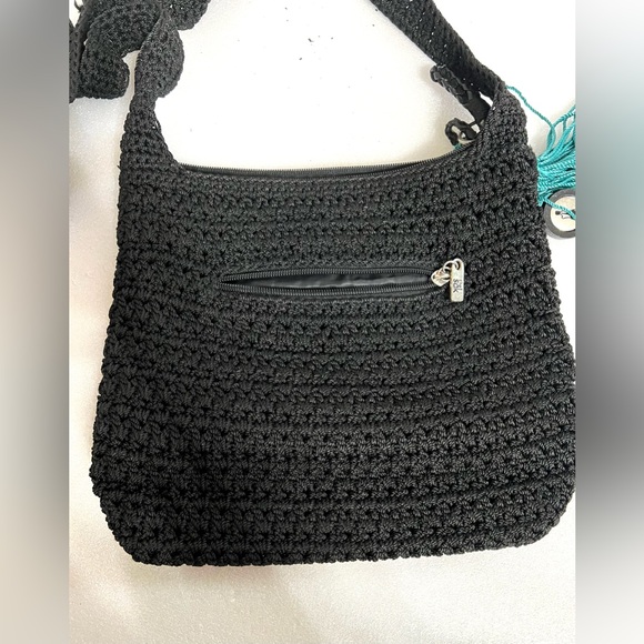 The Sak black hand-crocheted cross-body.bag - Picture 2 of 4